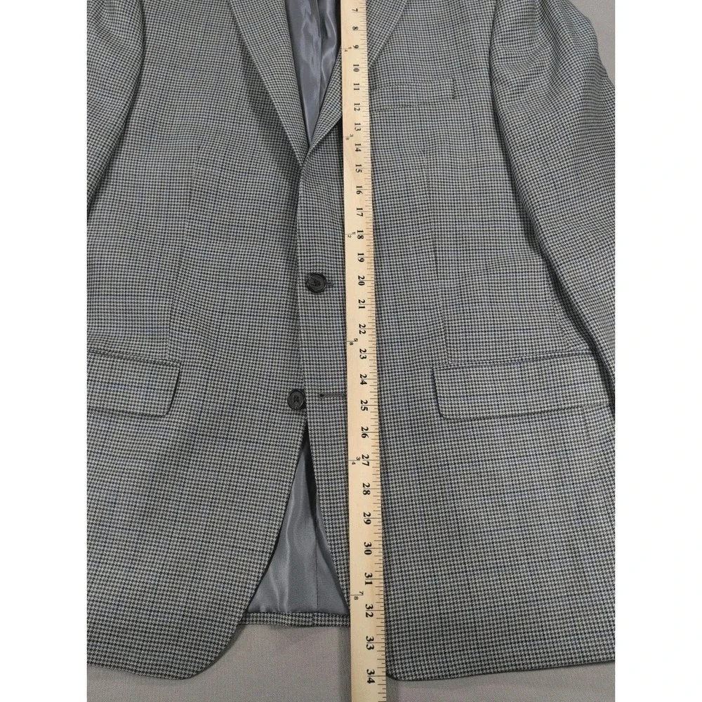 Ralph Ralph Lauren Sport Coat Mens 44L Houndstooth Silk Wool Blazer Dillards